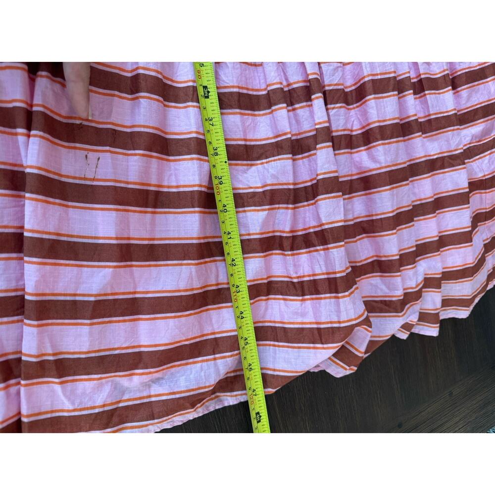 Kate Spade Maxi Dress Calais Stripe Smocked Pink Red $348 Womens M - Picture 13 of 14